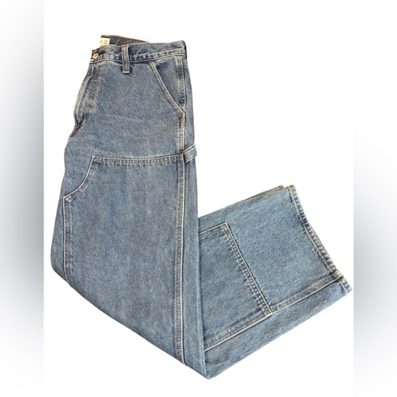 Abercrombie & Fitch Mid Rise Slouchy Carpenter Jeans Sz 31 - Picture 7 of 8